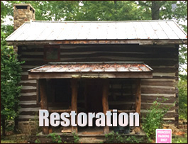 Historic Log Cabin Restoration  Ashland, Alabama